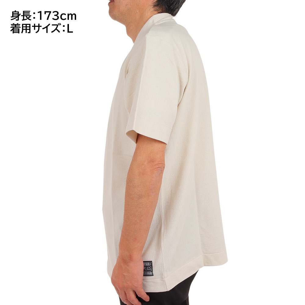 ライズ（RYZ）（メンズ）半袖Tシャツ メンズ PQ ハーフジップ RZ10CD23SS0009 OWHT