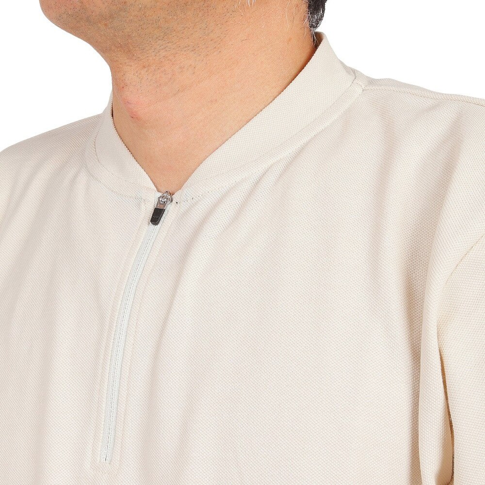 ライズ（RYZ）（メンズ）半袖Tシャツ メンズ PQ ハーフジップ RZ10CD23SS0009 OWHT