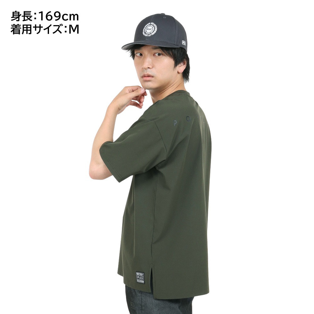 ライズ（RYZ）（メンズ）半袖Tシャツ メンズ MFX HENLEY RZ10EG23SS0020 KHK