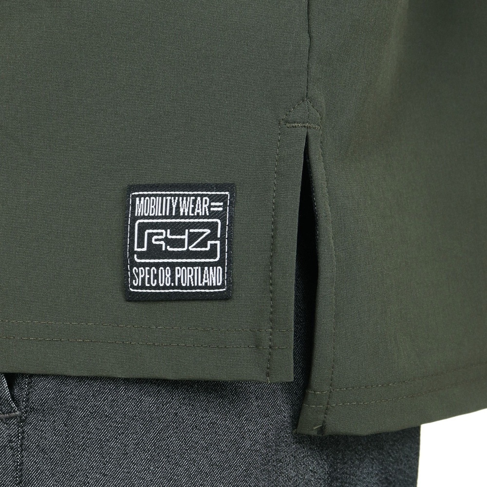 ライズ（RYZ）（メンズ）半袖Tシャツ メンズ MFX HENLEY RZ10EG23SS0020 KHK