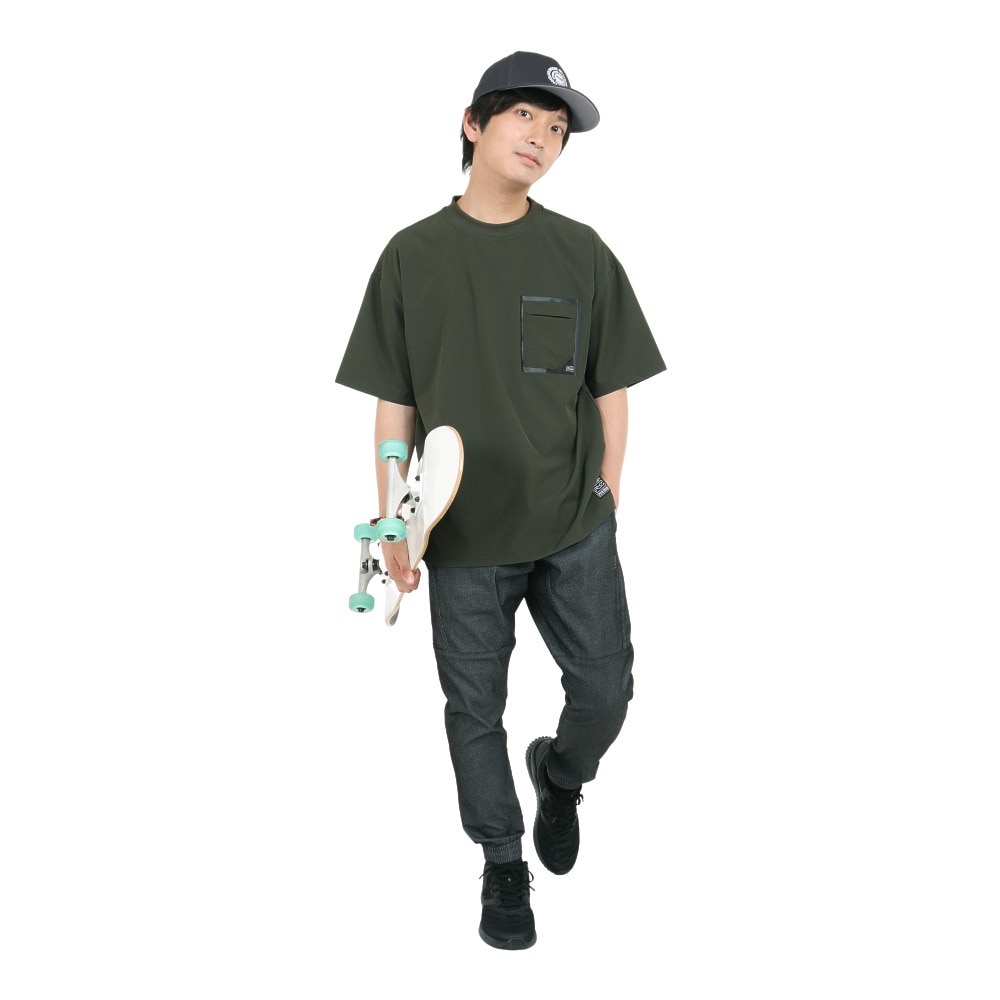 ライズ（RYZ）（メンズ）半袖Tシャツ メンズ MFX ポケット RZ10EG23SS0021 KHK