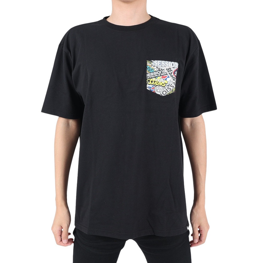 セッションズ（SESSIONS）（メンズ）半袖シャツ メンズ POCKET STAR 237188 BLK