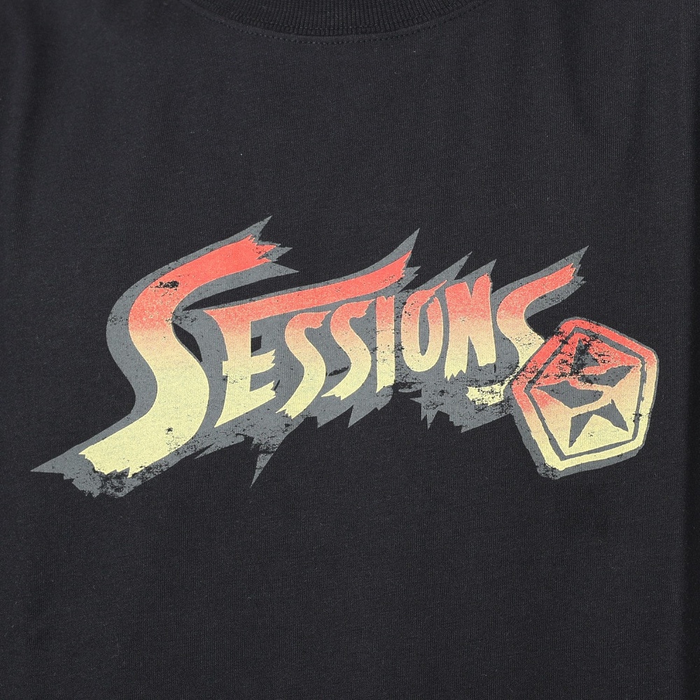 セッションズ（SESSIONS）（メンズ）半袖シャツ メンズ FIGHTING ロゴ 237190 BLK