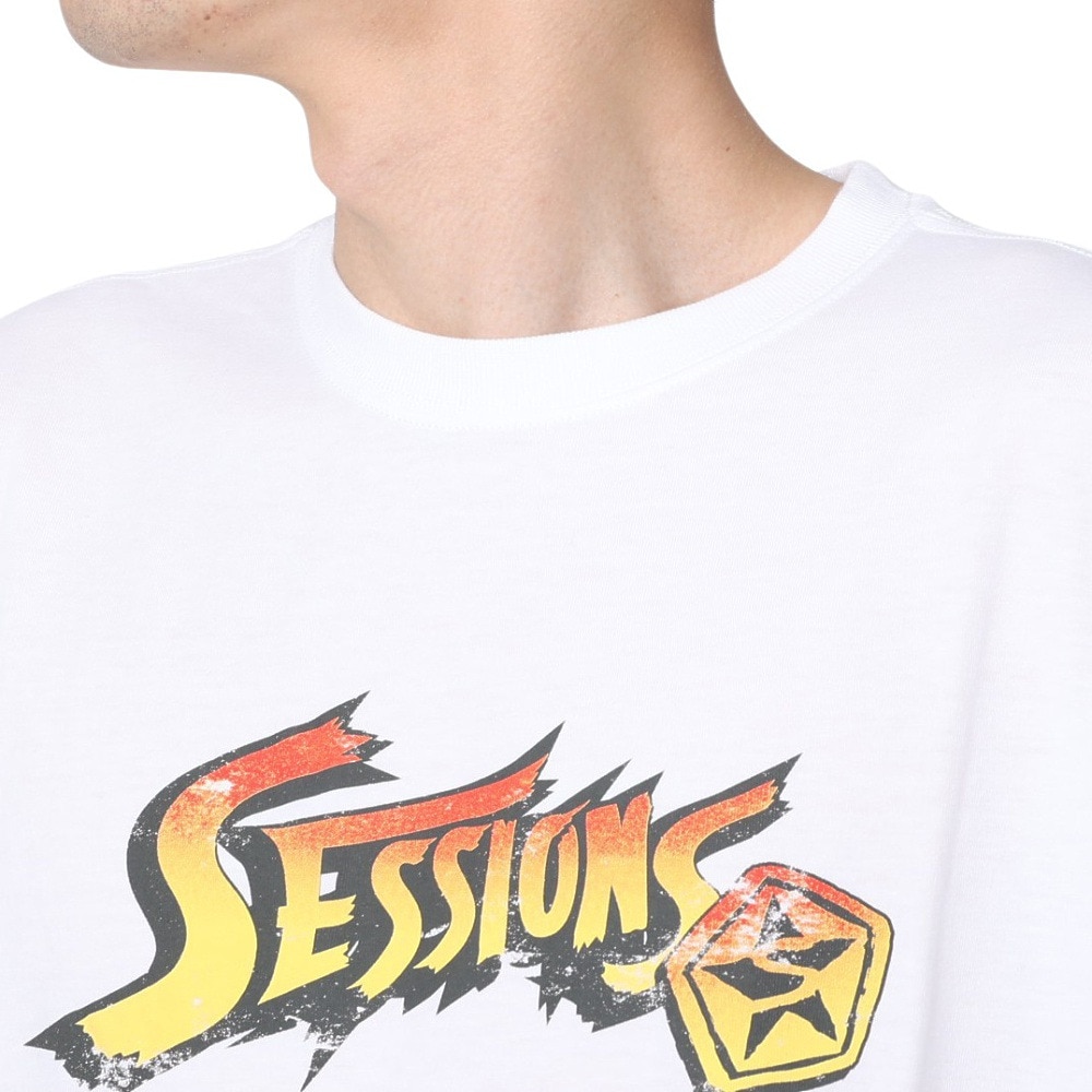 セッションズ（SESSIONS）（メンズ）半袖シャツ メンズ FIGHTING ロゴ 237190 WHT