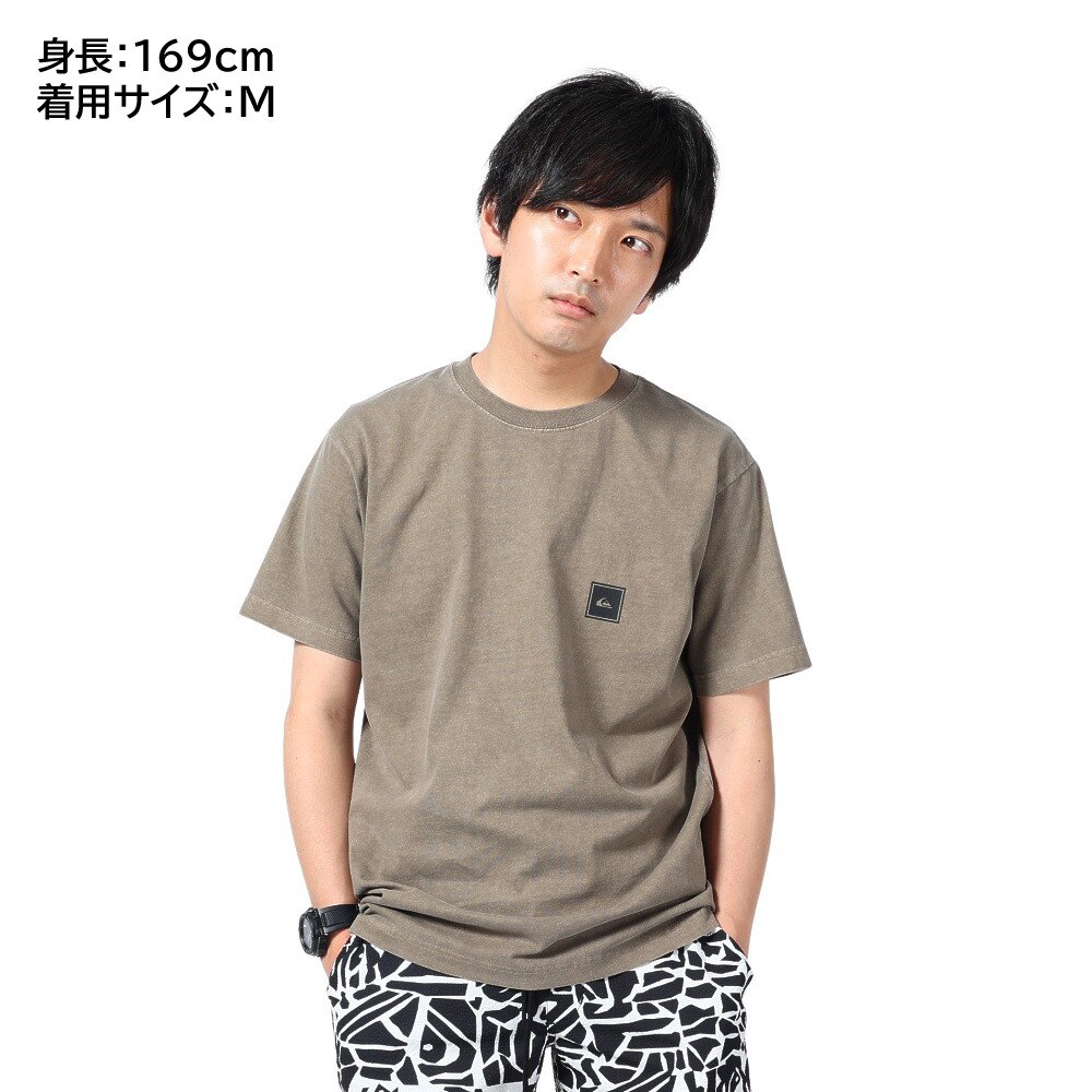 クイックシルバー（Quiksilver）（メンズ）クイック ラインボックス 半袖Tシャツ 23SUQST232006BRN