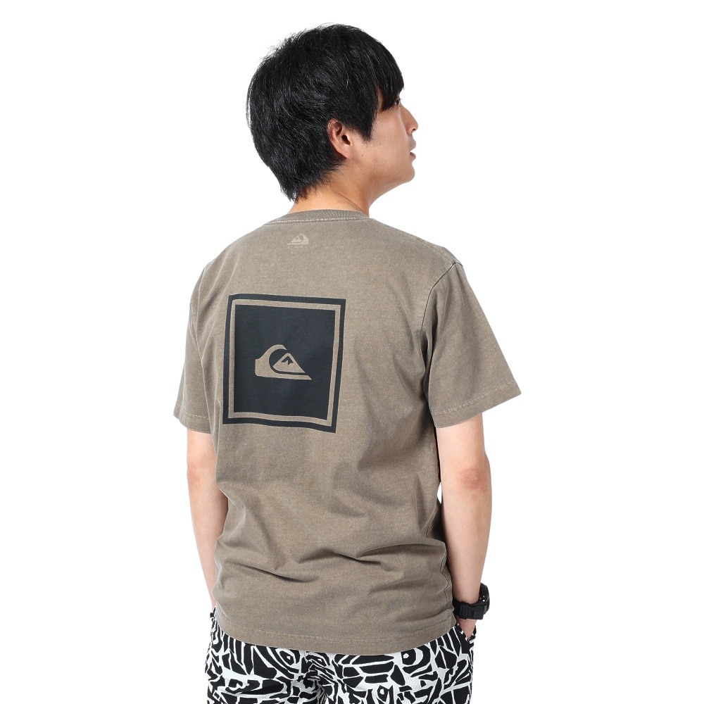 クイックシルバー（Quiksilver）（メンズ）クイック ラインボックス 半袖Tシャツ 23SUQST232006BRN