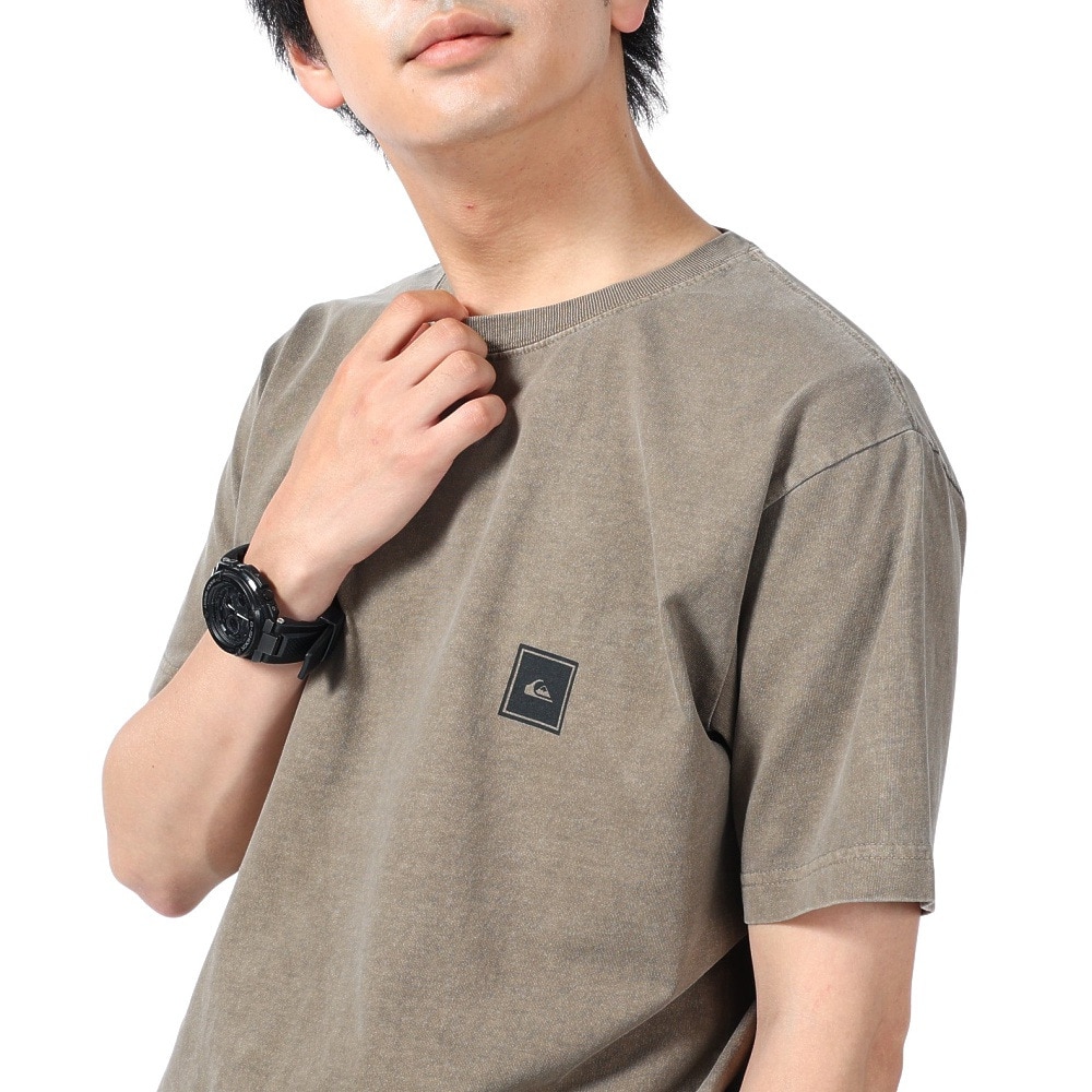 クイックシルバー（Quiksilver）（メンズ）クイック ラインボックス 半袖Tシャツ 23SUQST232006BRN