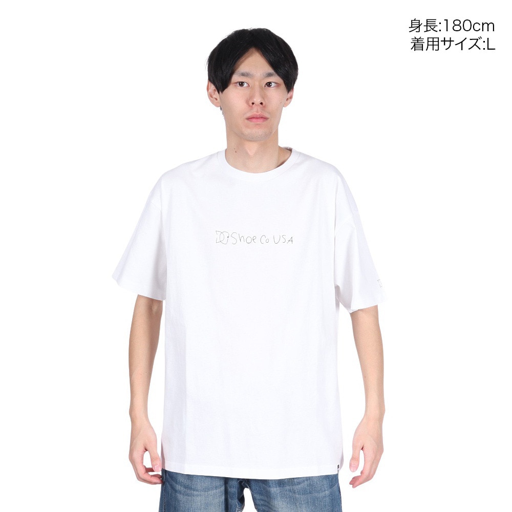 ディーシーシューズ（DC SHOES）（メンズ）半袖Tシャツ メンズ 23 HANDWRITTEN LOGO 23SUDST232056YWHT