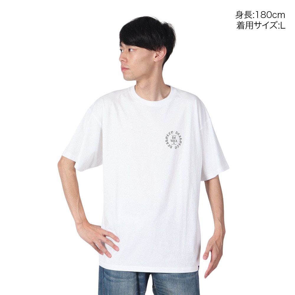 ディーシーシューズ（DC SHOES）（メンズ）半袖Tシャツ メンズ 23 CIRCLE OLDENGLISH 23SUDST232058YWHT