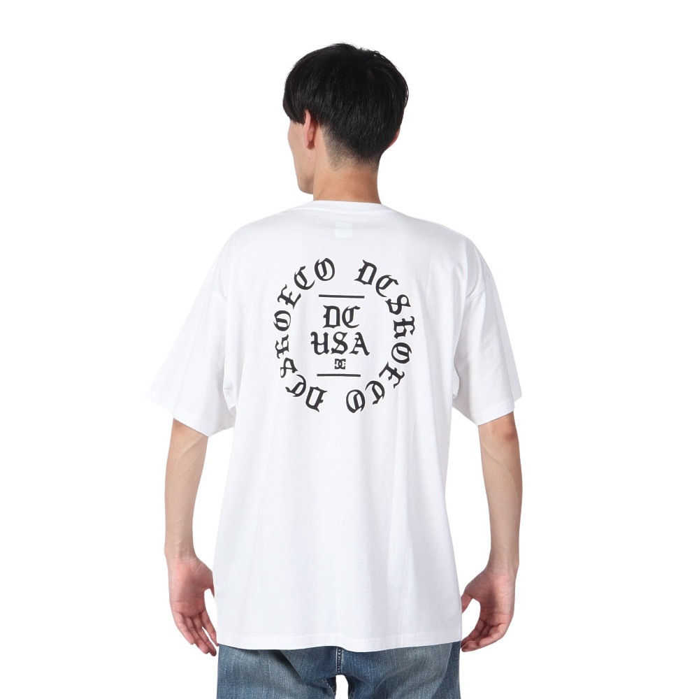 ディーシーシューズ（DC SHOES）（メンズ）半袖Tシャツ メンズ 23 CIRCLE OLDENGLISH 23SUDST232058YWHT