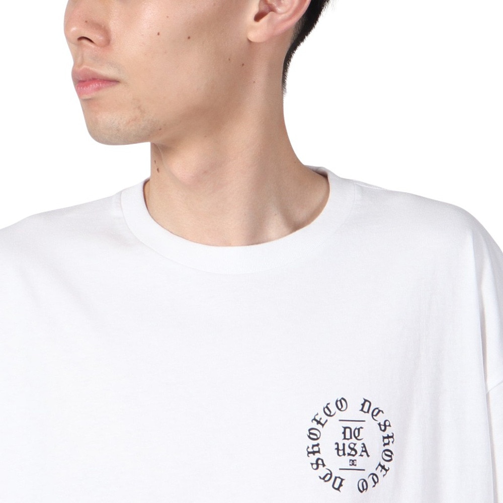 ディーシーシューズ（DC SHOES）（メンズ）半袖Tシャツ メンズ 23 CIRCLE OLDENGLISH 23SUDST232058YWHT