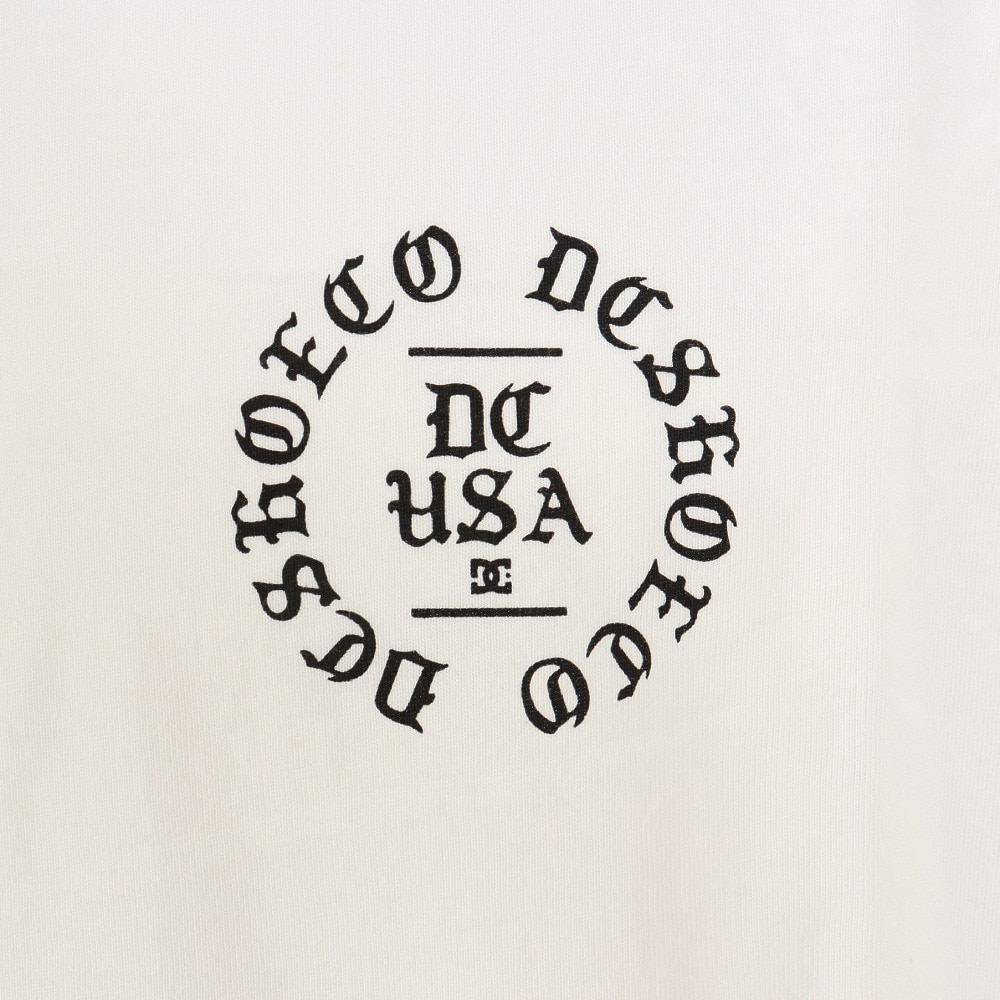 ディーシーシューズ（DC SHOES）（メンズ）半袖Tシャツ メンズ 23 CIRCLE OLDENGLISH 23SUDST232058YWHT