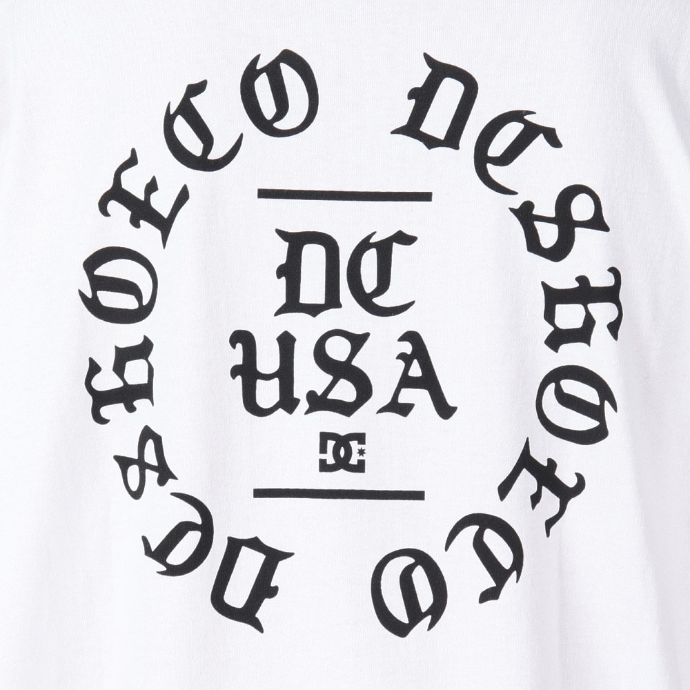 ディーシーシューズ（DC SHOES）（メンズ）半袖Tシャツ メンズ 23 CIRCLE OLDENGLISH 23SUDST232058YWHT