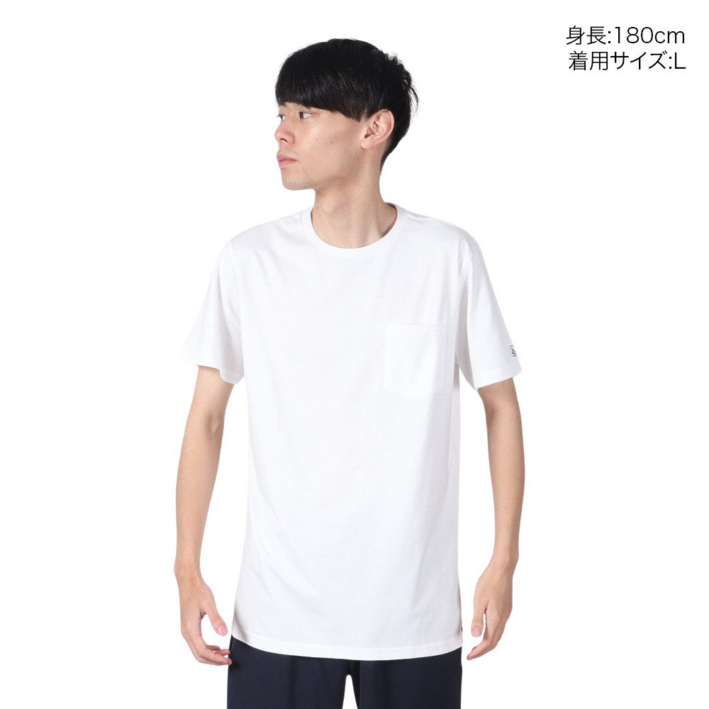 ボルコム（Volcom）（メンズ）半袖Tシャツ メンズ SOLID POCKET 23SP AF032200 WHT