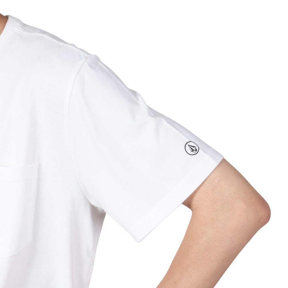 ボルコム（Volcom）（メンズ）半袖Tシャツ メンズ SOLID POCKET 23SP AF032200 WHT