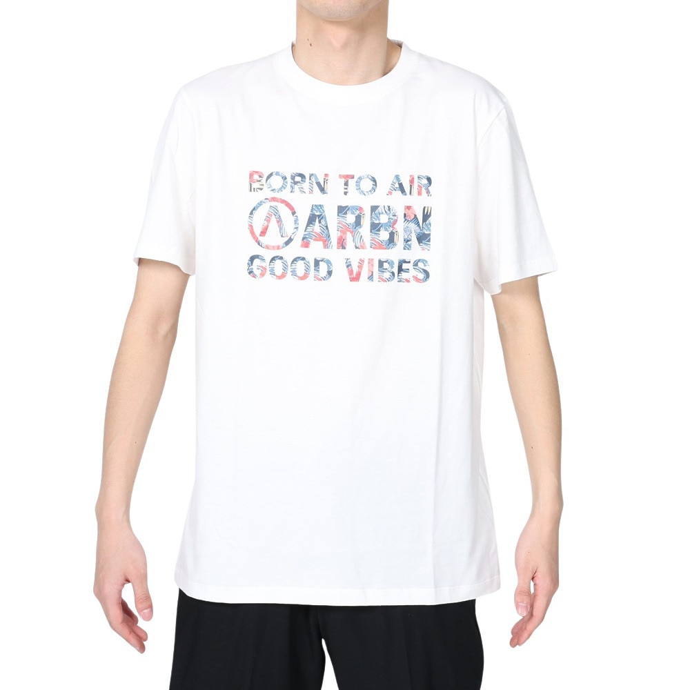 エアボーン（ARBN）（メンズ）半袖Tシャツ メンズ コットン 01 AB2023SSM-APP001WHT