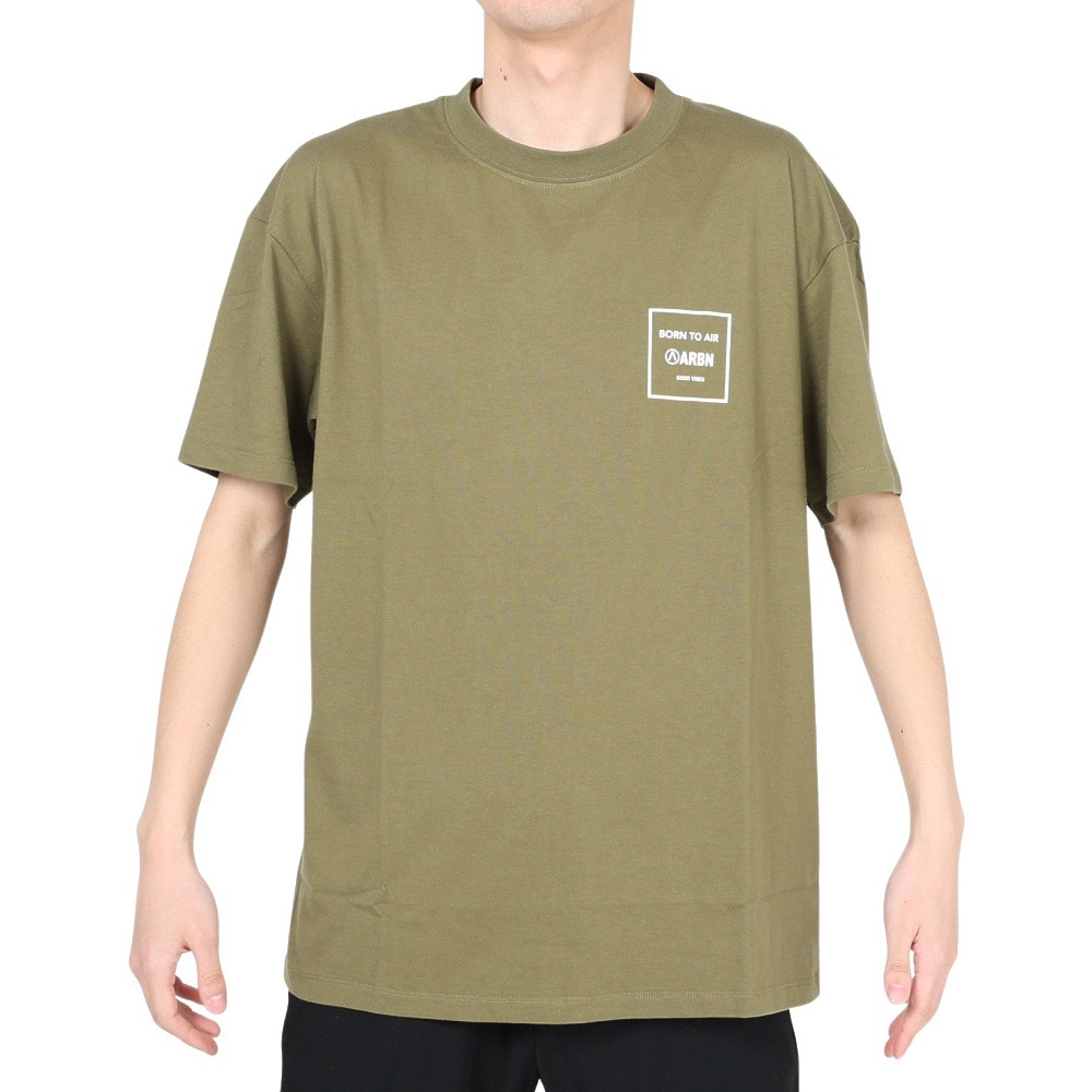 エアボーン（ARBN）（メンズ）半袖Tシャツ メンズ コットン03 AB2023SSM-APP003OLV
