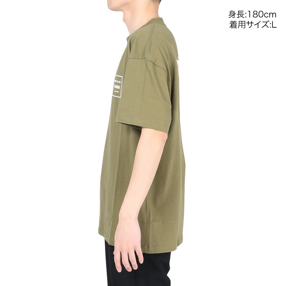 エアボーン（ARBN）（メンズ）半袖Tシャツ メンズ コットン03 AB2023SSM-APP003OLV