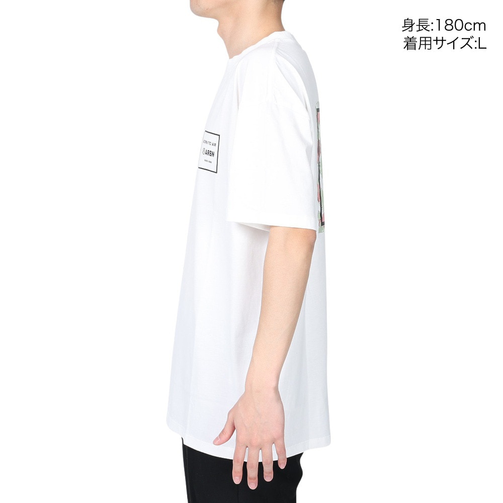 エアボーン（ARBN）（メンズ）半袖Tシャツ メンズ コットン 03 AB2023SSM-APP003WHT