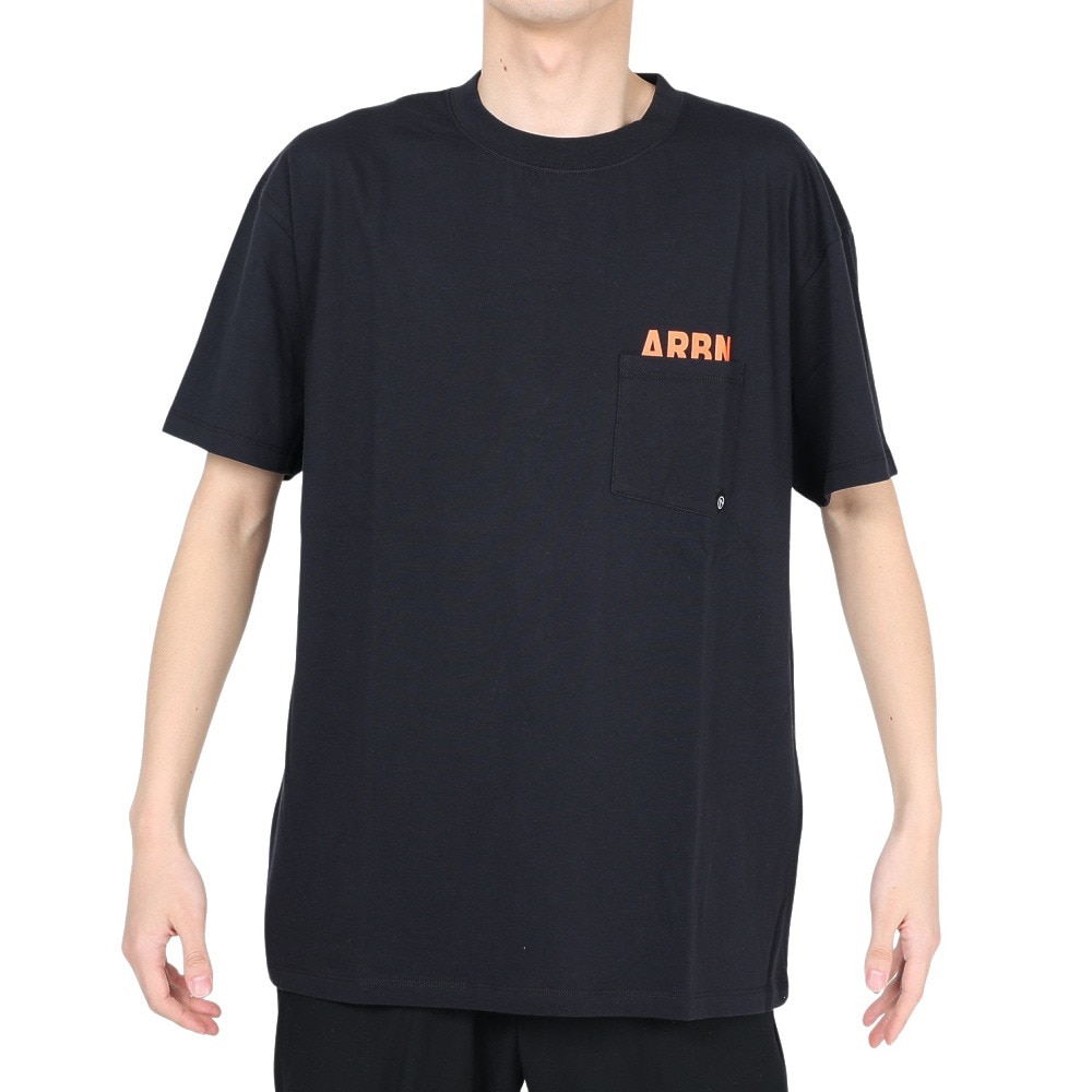 エアボーン（ARBN）（メンズ）半袖Tシャツ メンズ コットン 05 AB2023SSM-APP005BLK