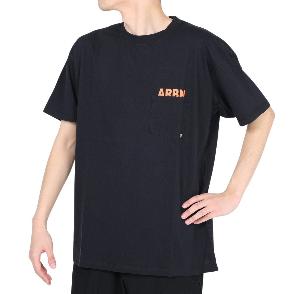 エアボーン（ARBN）（メンズ）半袖Tシャツ メンズ コットン 05 AB2023SSM-APP005BLK