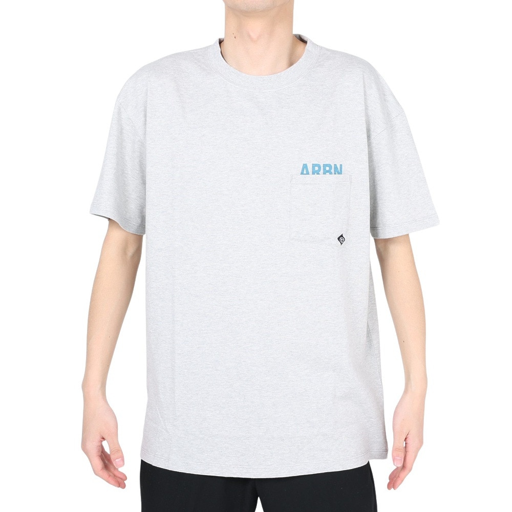エアボーン（ARBN）（メンズ）半袖Tシャツ メンズ コットン 05 AB2023SSM-APP005L.GRY