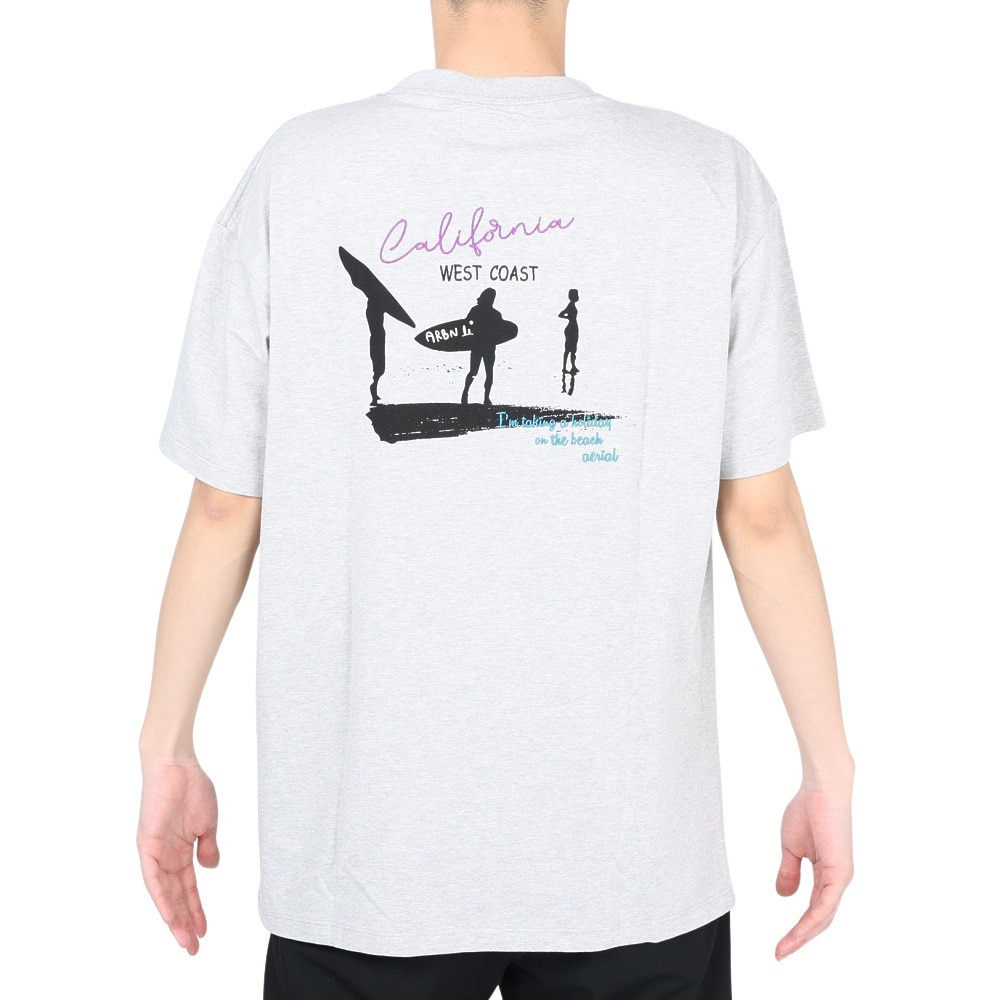 エアボーン（ARBN）（メンズ）半袖Tシャツ メンズ コットン 05 AB2023SSM-APP005L.GRY