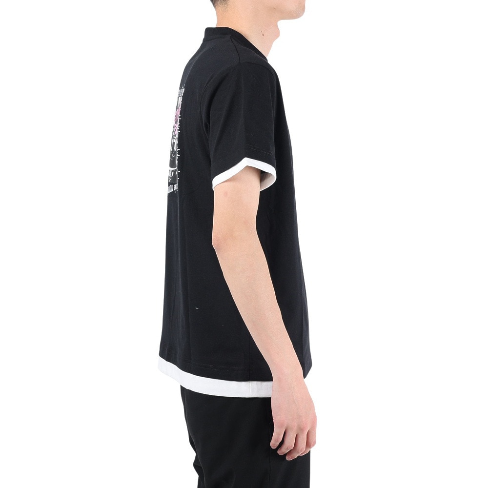 スライド（SLYDE）（メンズ）半袖Tシャツ メンズ LAYERD SL2023SSM-APP002BLK