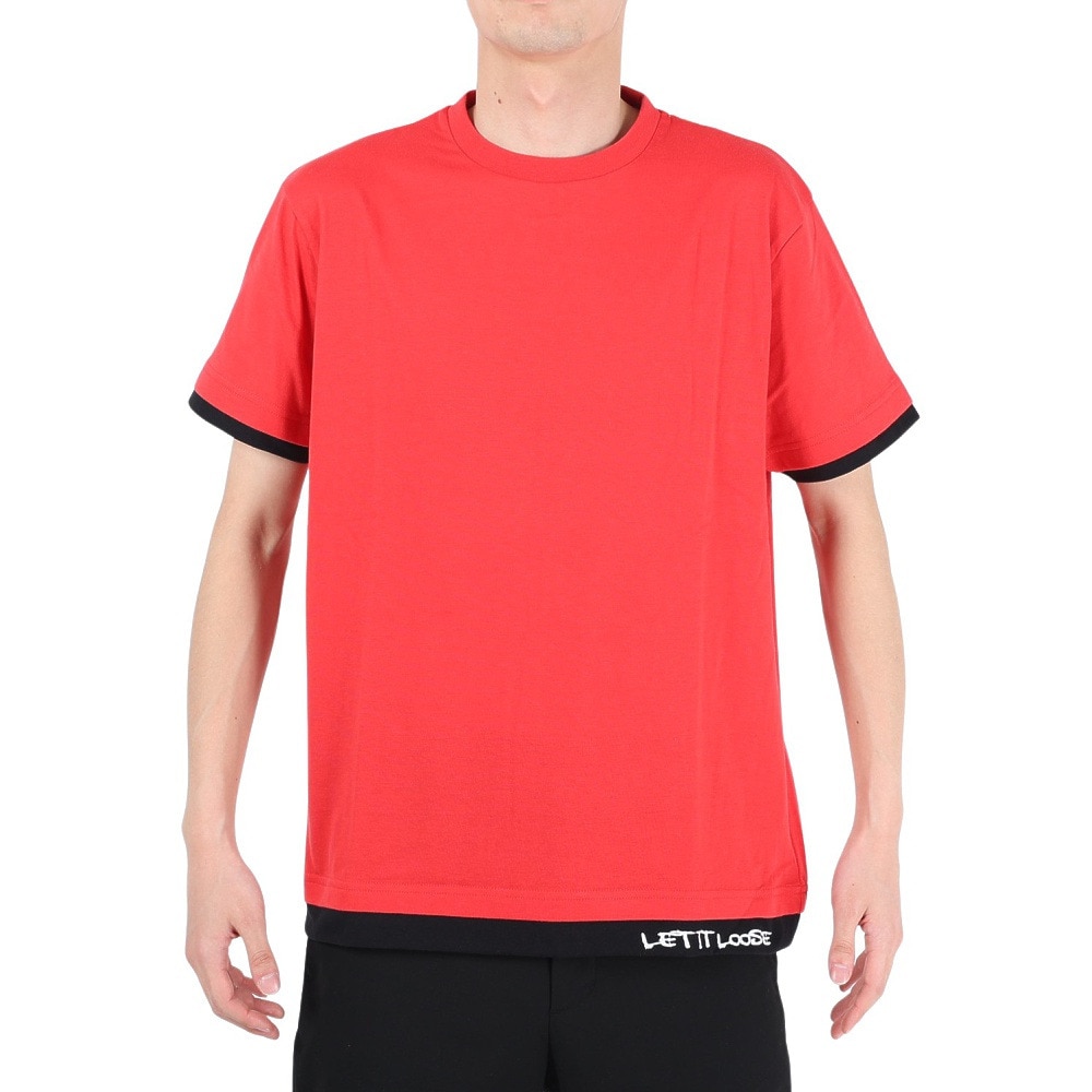 スライド（SLYDE）（メンズ）LAYERD 半袖Tシャツ SL2023SSM-APP002RED