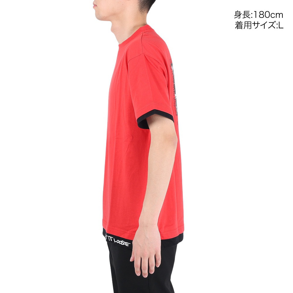 スライド（SLYDE）（メンズ）LAYERD 半袖Tシャツ SL2023SSM-APP002RED