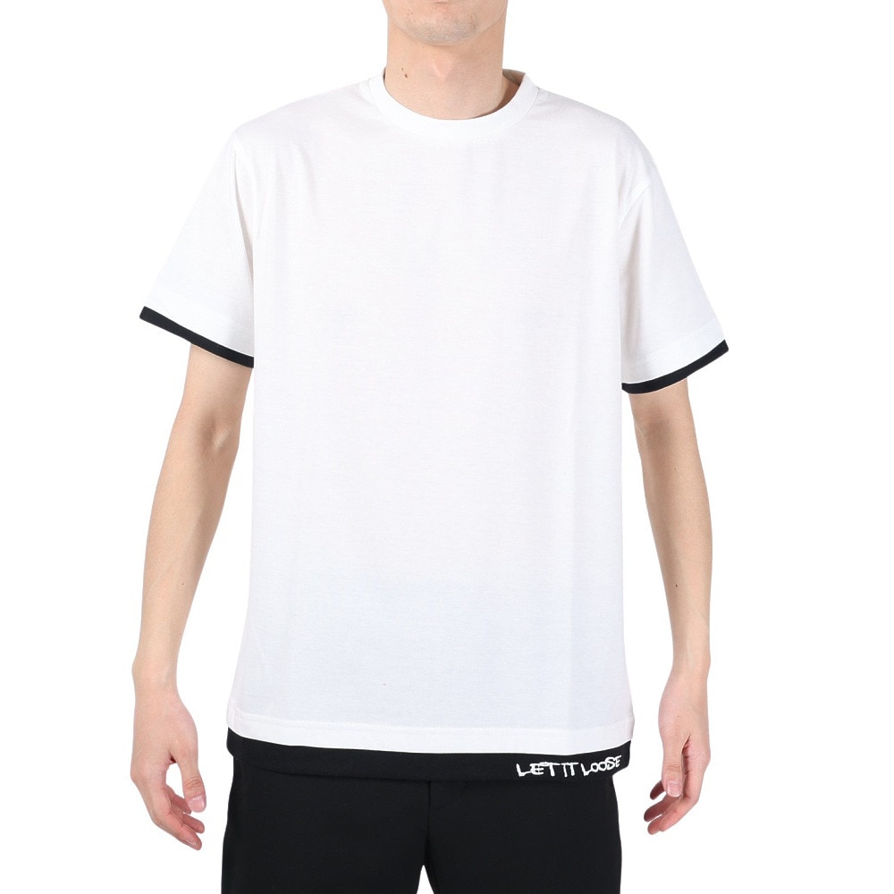スライド（SLYDE）（メンズ）半袖Tシャツ メンズ LAYERD SL2023SSM-APP002WHT
