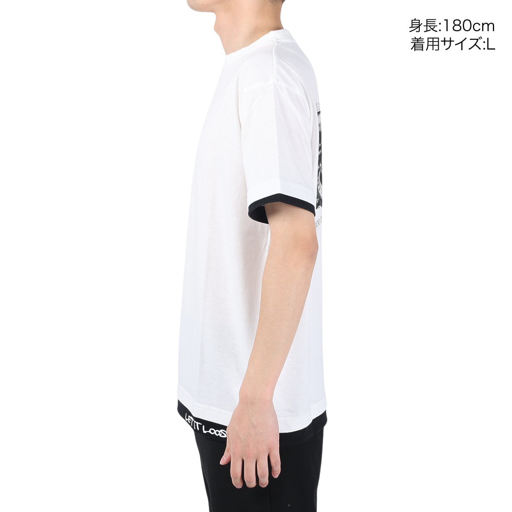 スライド（SLYDE）（メンズ）半袖Tシャツ メンズ LAYERD SL2023SSM-APP002WHT
