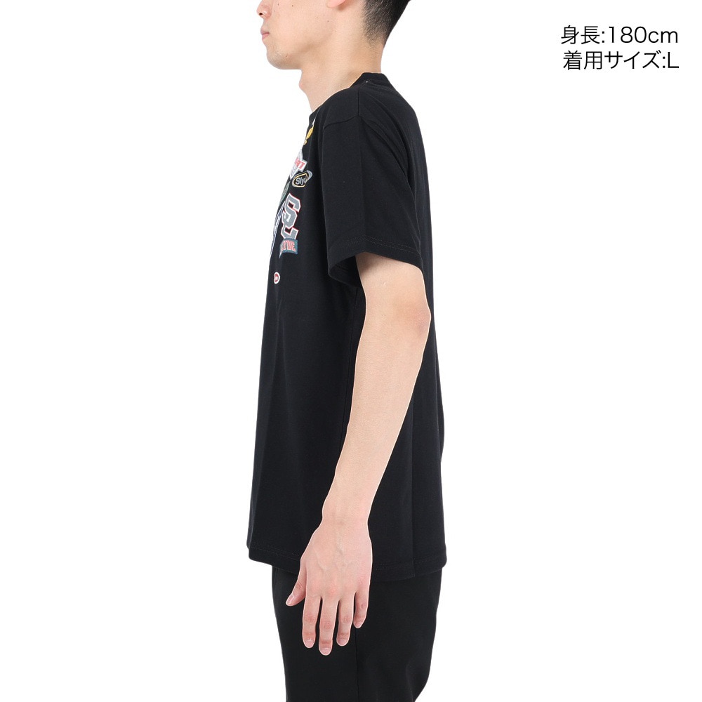 スライド（SLYDE）（メンズ）半袖Tシャツ メンズ ボックス ロゴ SL2023SSM-APP003BLK