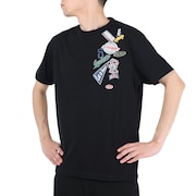 (メンズ)半袖Tシャツ メンズ ボックス ロゴ SL2023SSM-APP003BLK