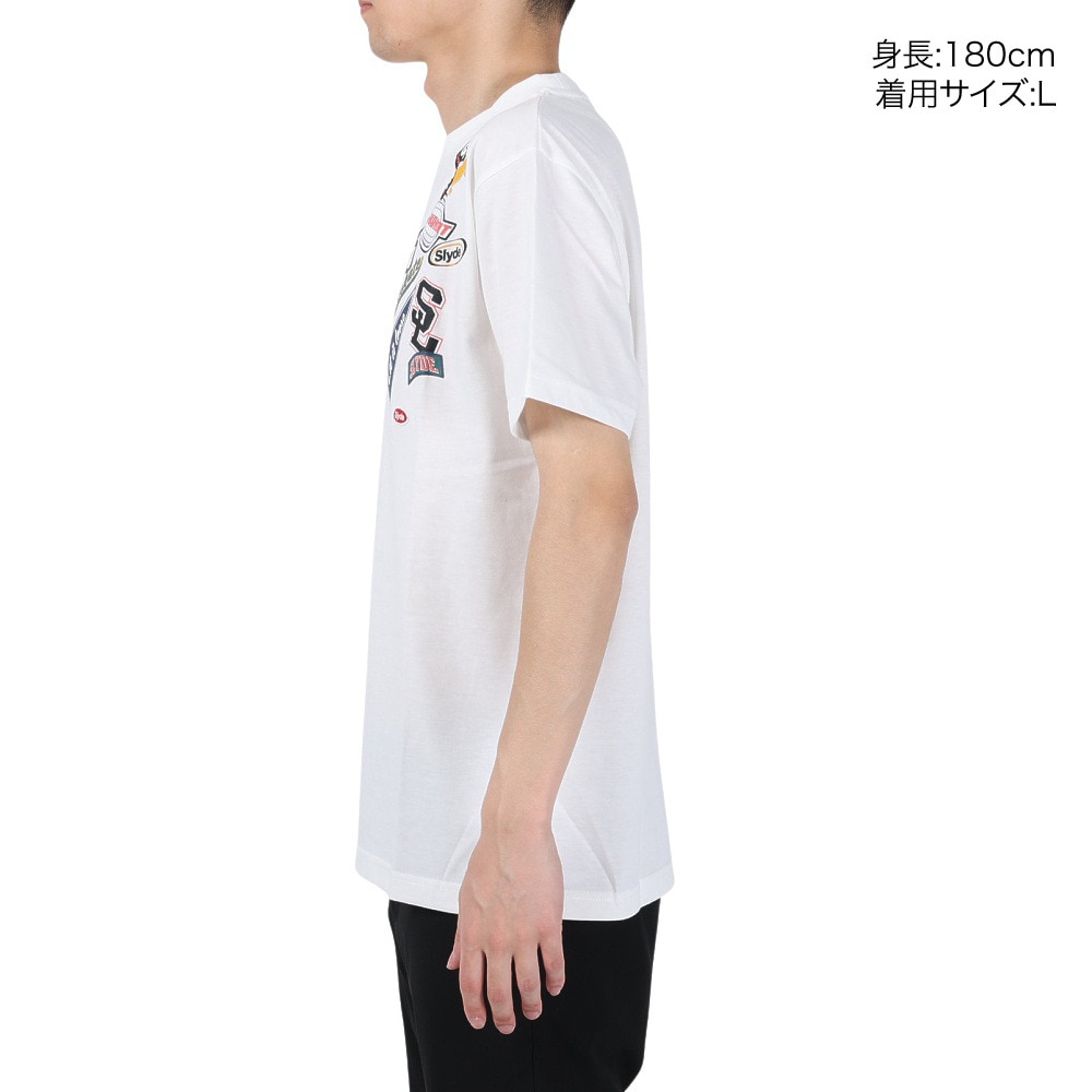 スライド（SLYDE）（メンズ）半袖Tシャツ メンズ ボックス ロゴ SL2023SSM-APP003WHT