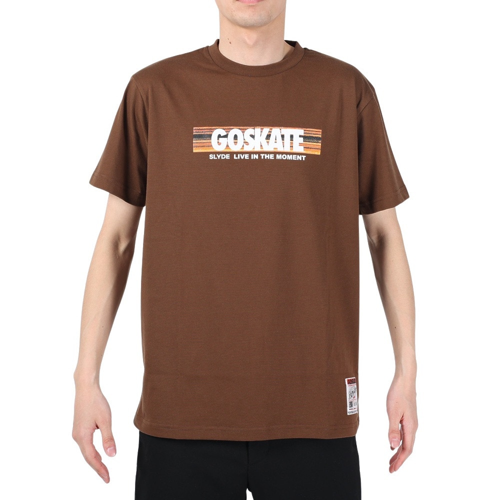 スライド（SLYDE）（メンズ）半袖Tシャツ メンズ DECK BOX SL2023SSM-APP006BRN