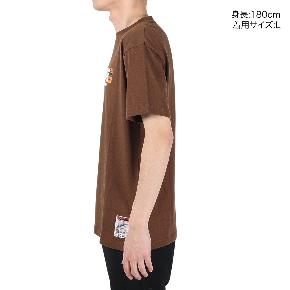 スライド（SLYDE）（メンズ）半袖Tシャツ メンズ DECK BOX SL2023SSM-APP006BRN