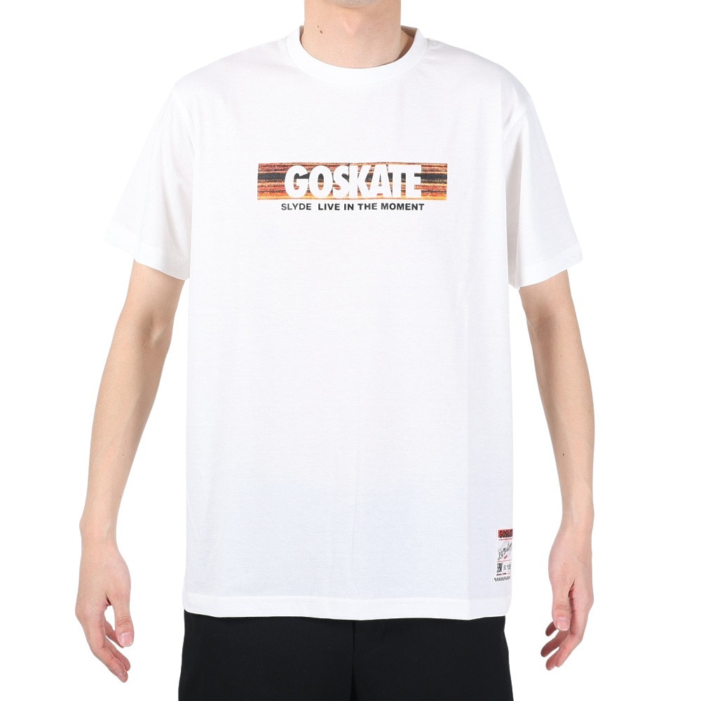 スライド（SLYDE）（メンズ）半袖Tシャツ メンズ DECK BOX SL2023SSM-APP006WHT