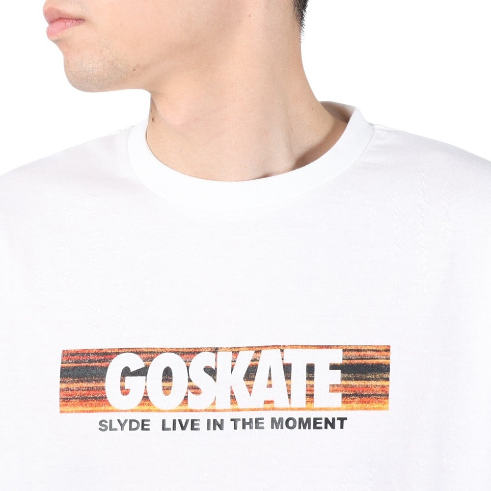 スライド（SLYDE）（メンズ）半袖Tシャツ メンズ DECK BOX SL2023SSM-APP006WHT