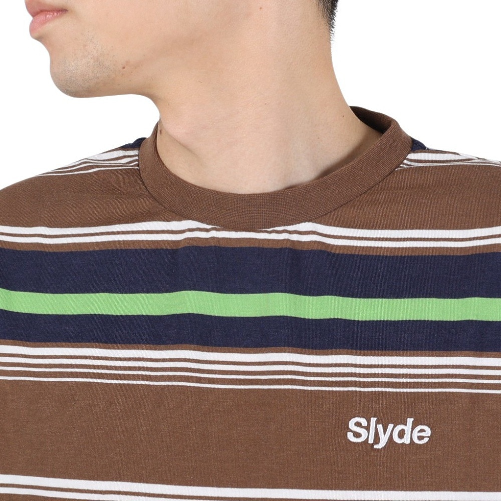 スライド（SLYDE）（メンズ）半袖Tシャツ メンズ BOADER SL2023SSM-APP007BRN