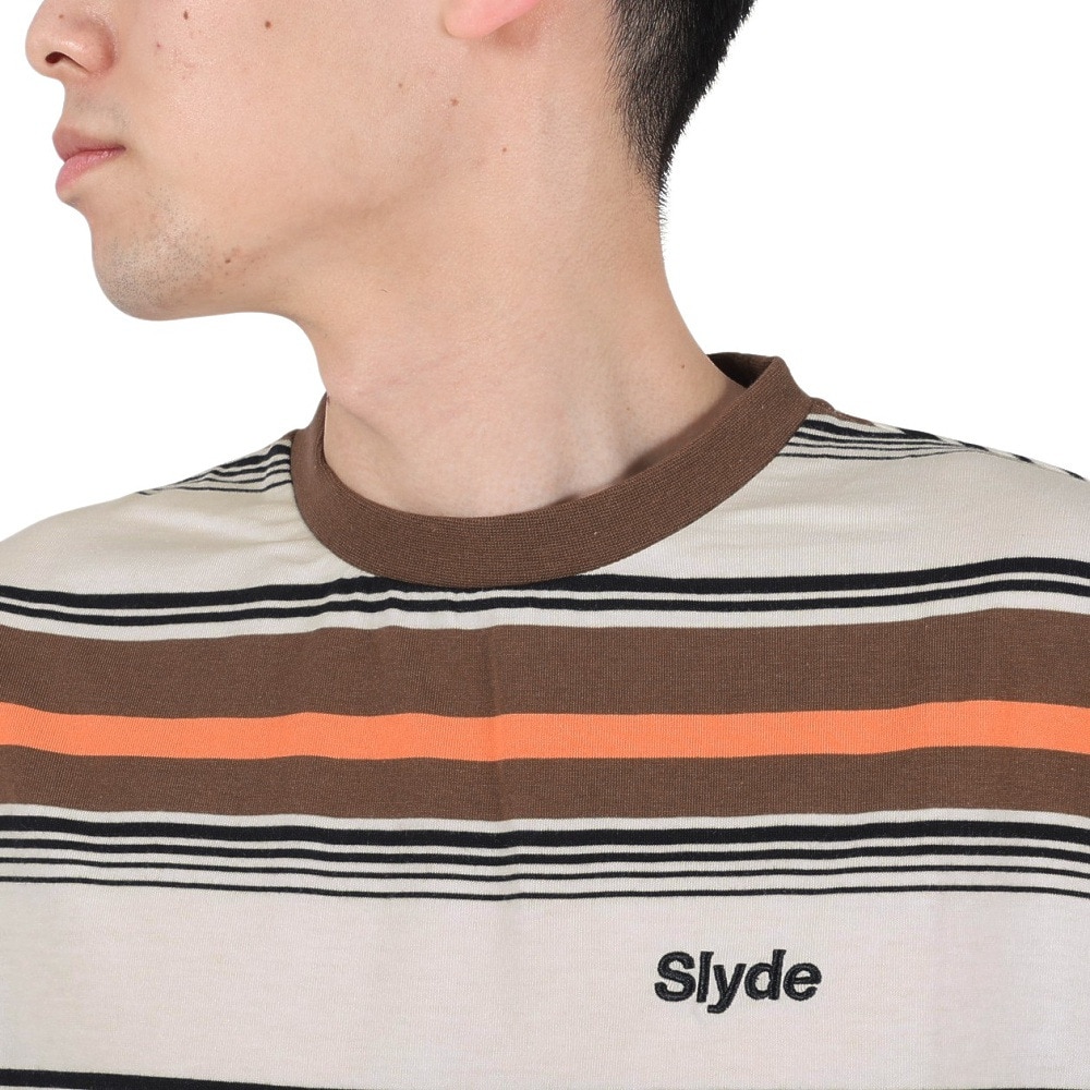 スライド（SLYDE）（メンズ）半袖Tシャツ メンズ BOADER SL2023SSM-APP007WHT