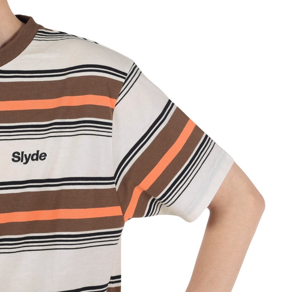 スライド（SLYDE）（メンズ）半袖Tシャツ メンズ BOADER  SL2023SSM-APP007WHT