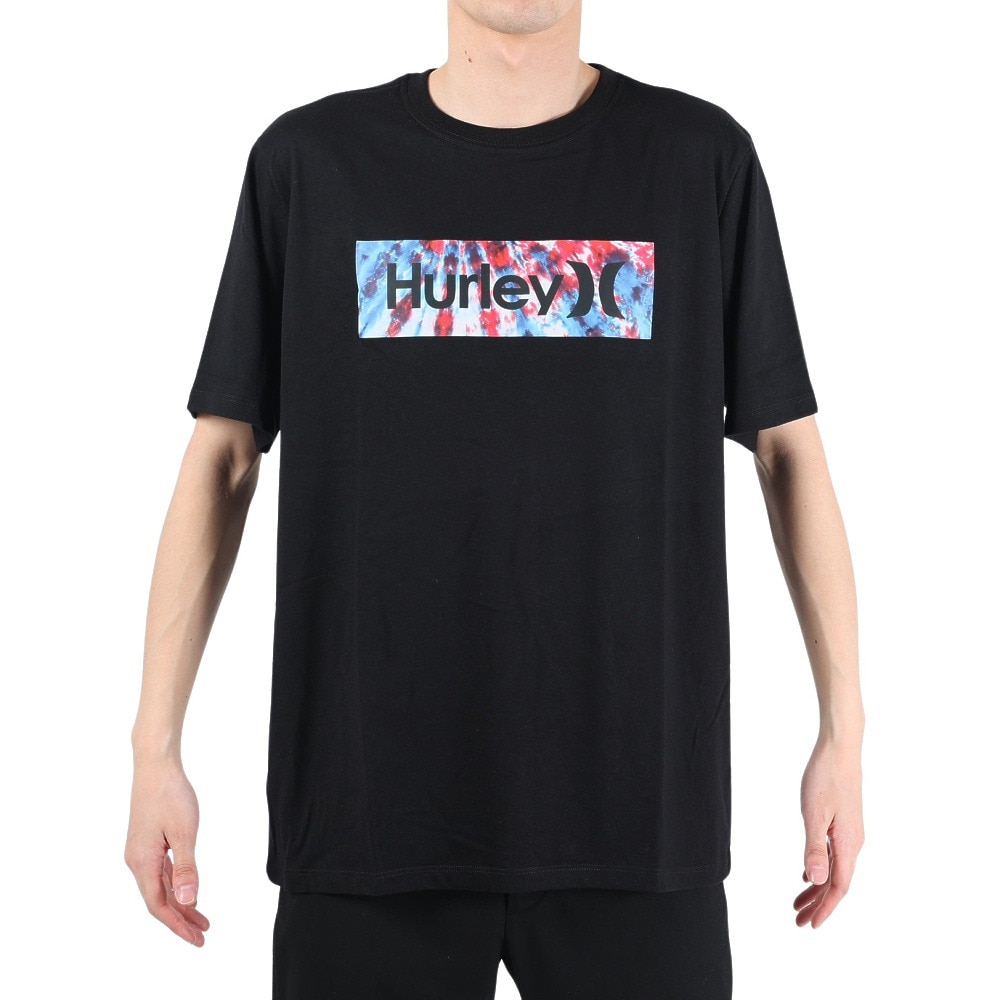 ハーレー（HURLEY）（メンズ）tシャツ 半袖 ブラック 黒 TIE-DYE BOX 半袖Tシャツ MSS2310002-BLK