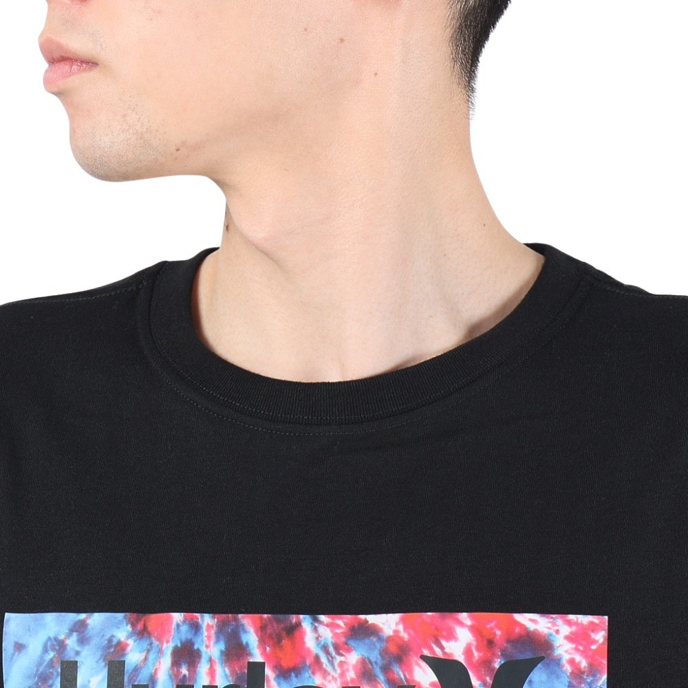 ハーレー（HURLEY）（メンズ）tシャツ 半袖 ブラック 黒 TIE-DYE BOX 半袖Tシャツ MSS2310002-BLK