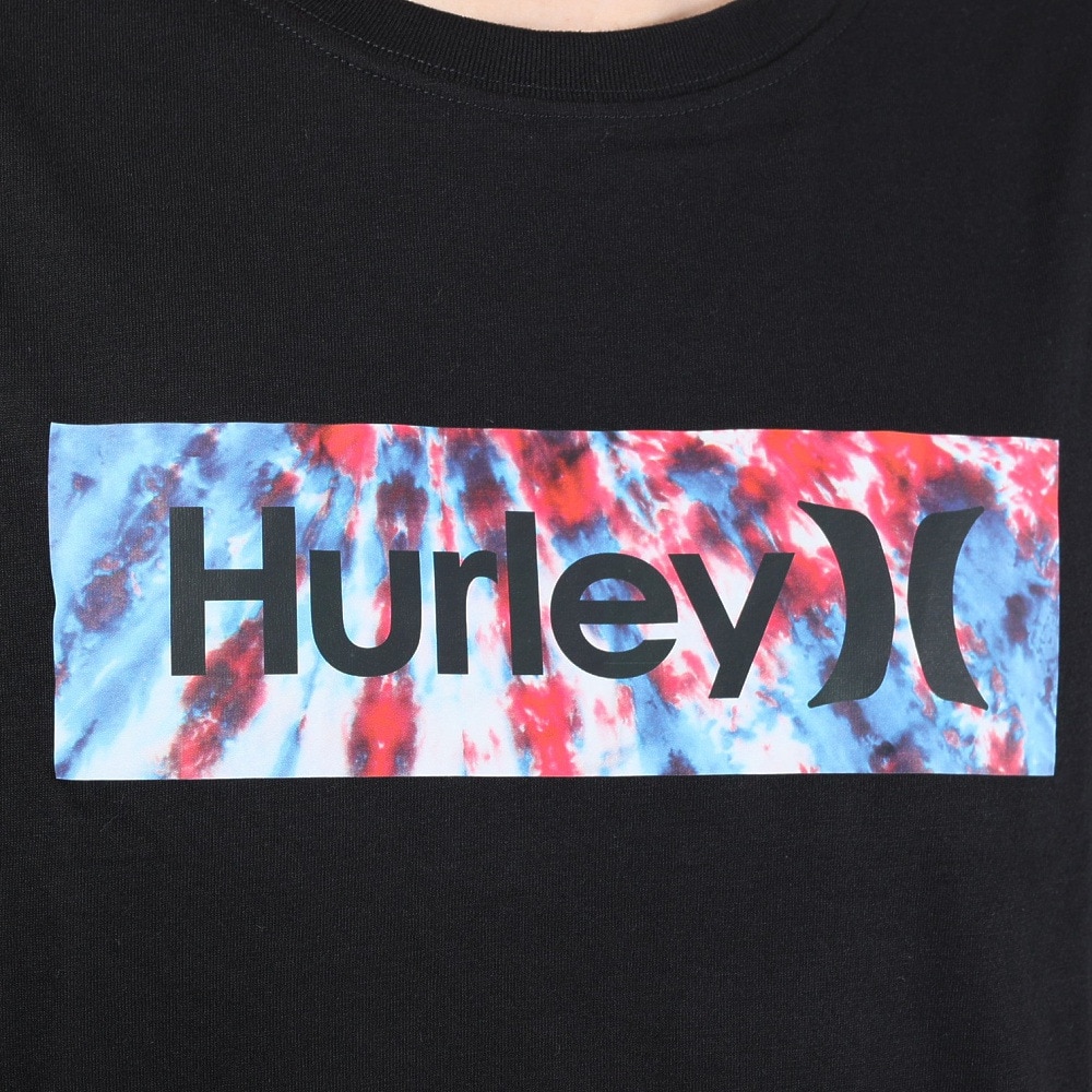 ハーレー（HURLEY）（メンズ）tシャツ 半袖 ブラック 黒 TIE-DYE BOX 半袖Tシャツ MSS2310002-BLK