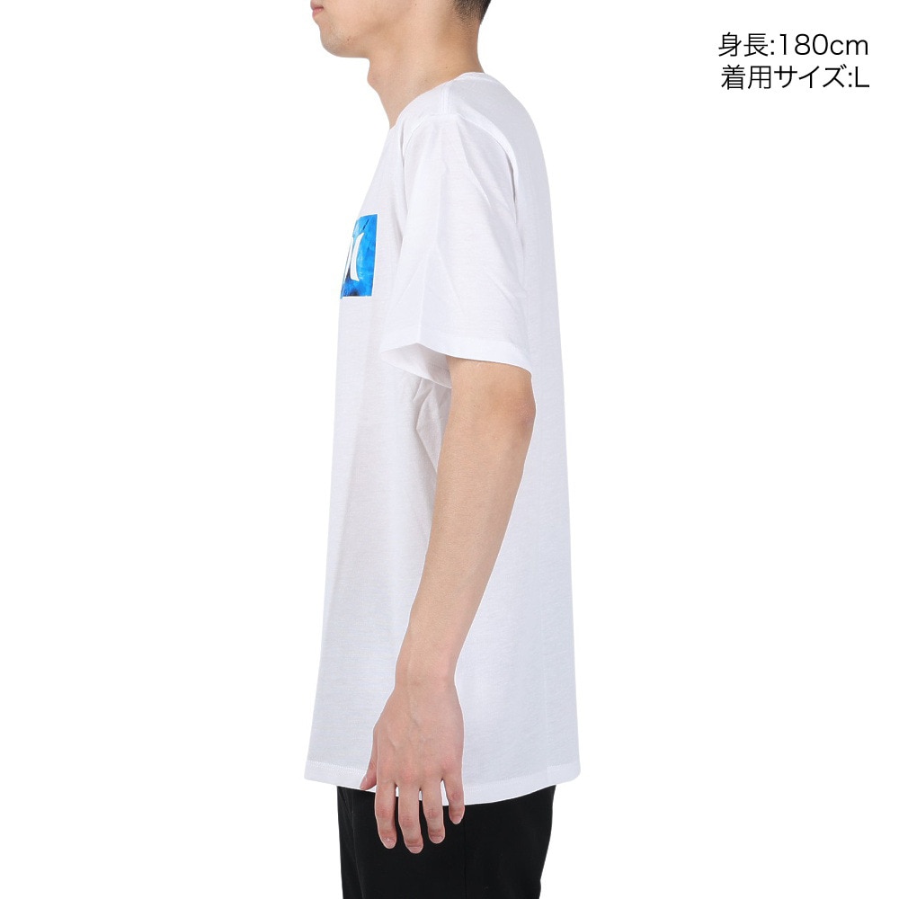 ハーレー（HURLEY）（メンズ）tシャツ 半袖 ホワイト 白 TIE-DYE BOX 半袖Tシャツ MSS2310002-WHT