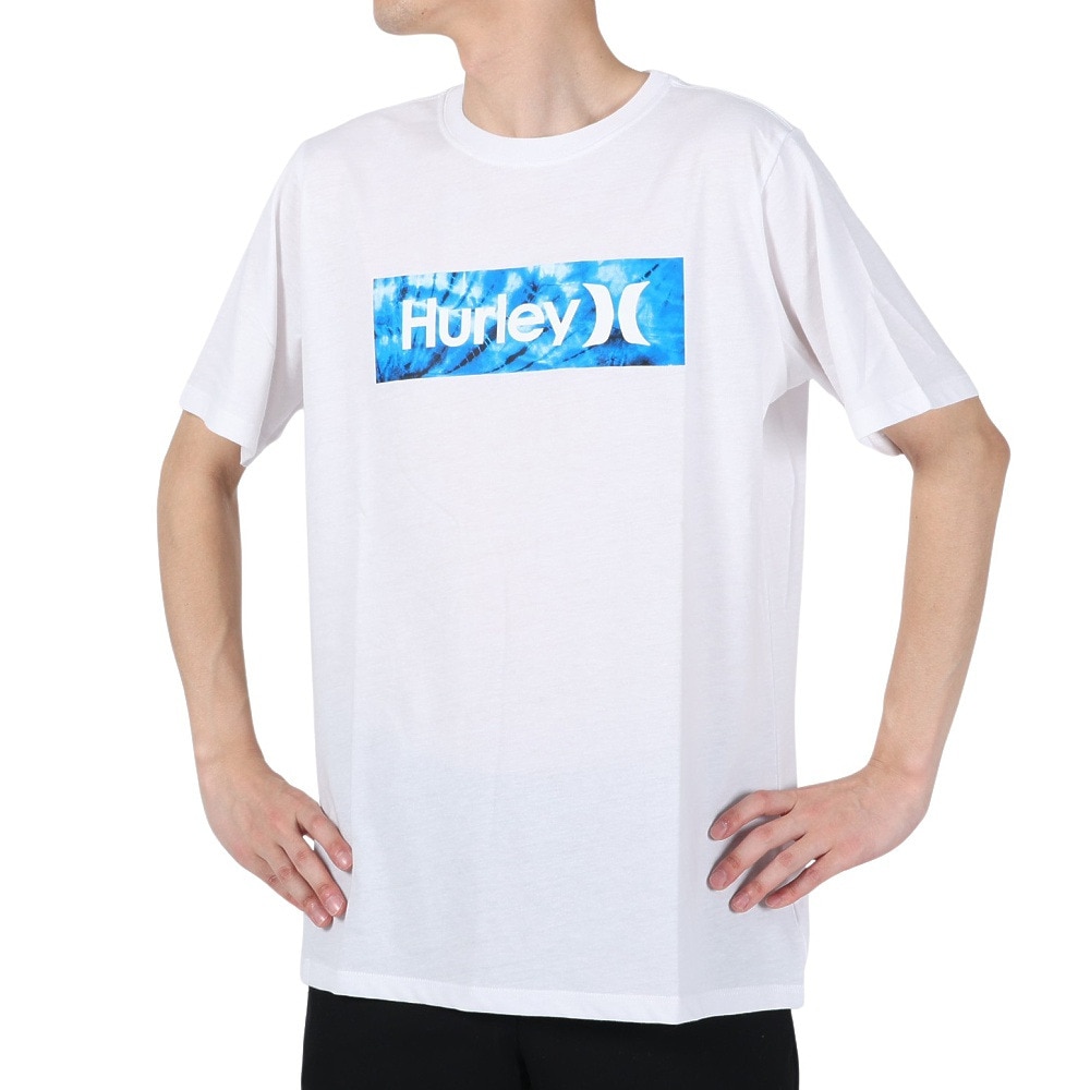 ハーレー（HURLEY）（メンズ）tシャツ 半袖 ホワイト 白 TIE-DYE BOX 半袖Tシャツ MSS2310002-WHT