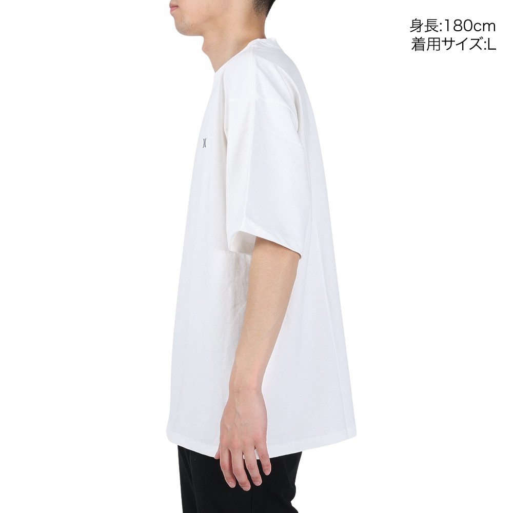 ハーレー（HURLEY）（メンズ）OS BACK TD LOGO 半袖Tシャツ MSS2310021-WHT