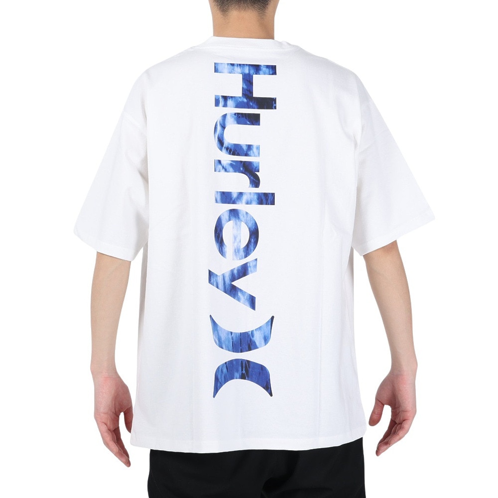 ハーレー（HURLEY）（メンズ）OS BACK TD LOGO 半袖Tシャツ MSS2310021-WHT