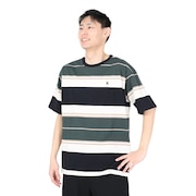 (メンズ)OVRSZ BORDER 半袖Tシャツ MSS2310023-BLK